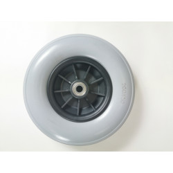 Rueda delantera maciza completa silla de ruedas 8x2" 200x50mm gris